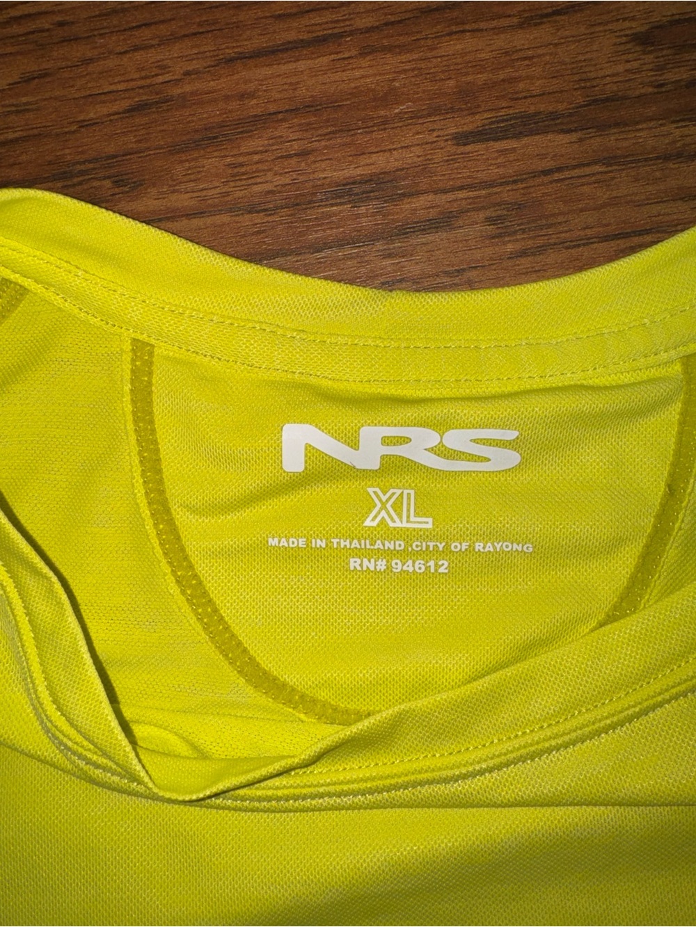 NRS Men's Short Sleeve Performance Tee in Neon Yellow - XL